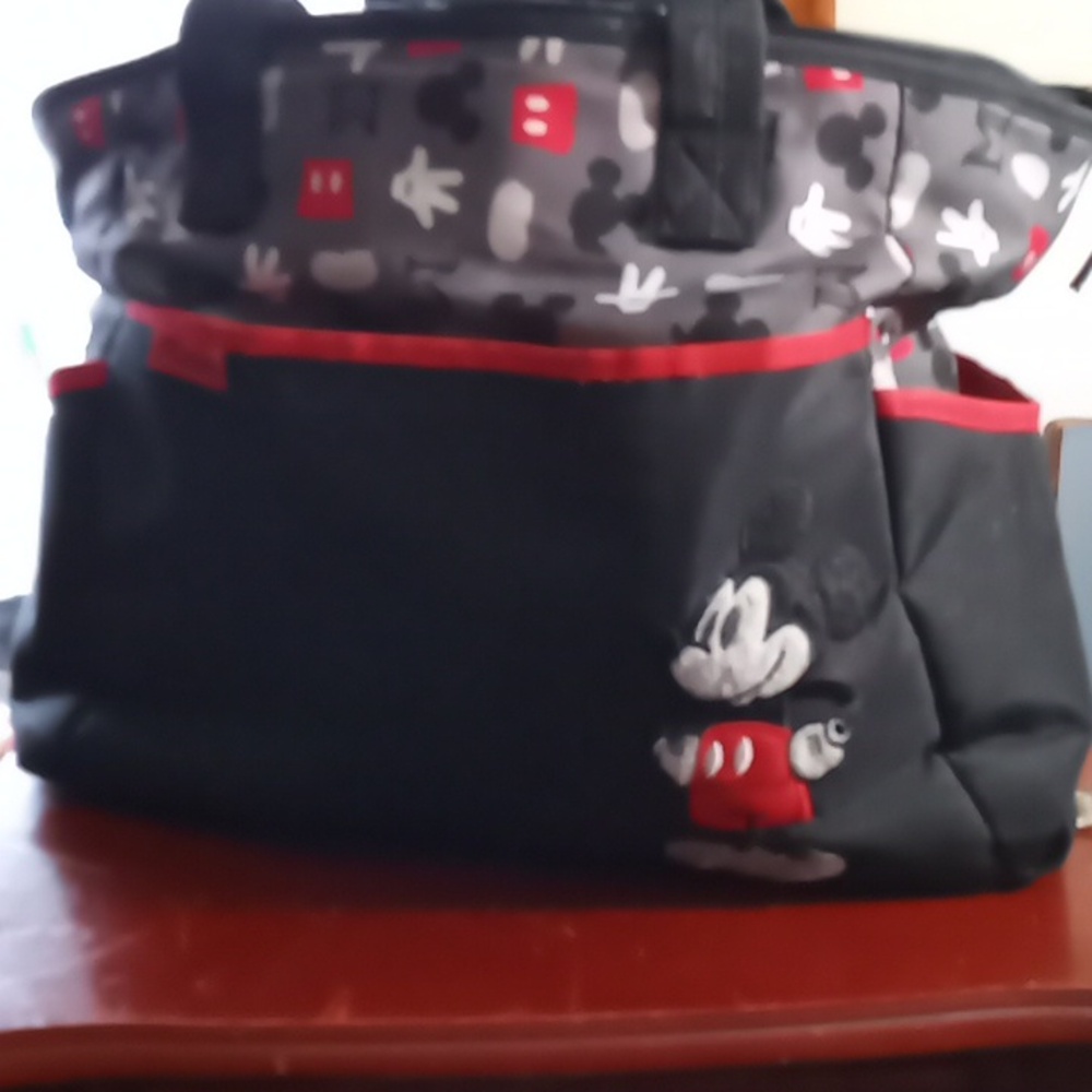 Disney Mickey Mouse All purpose Sturd XL Water proof  Diaper Baby Travel Bag.